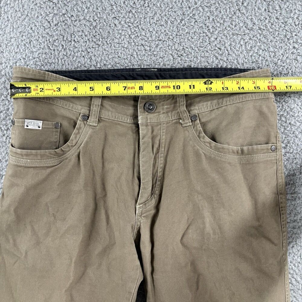 Kuhl Kanvus Jean Pants Mens 32x32 Brown Vintage Patina Dye Hiking Outdoors - Picture 2 of 9